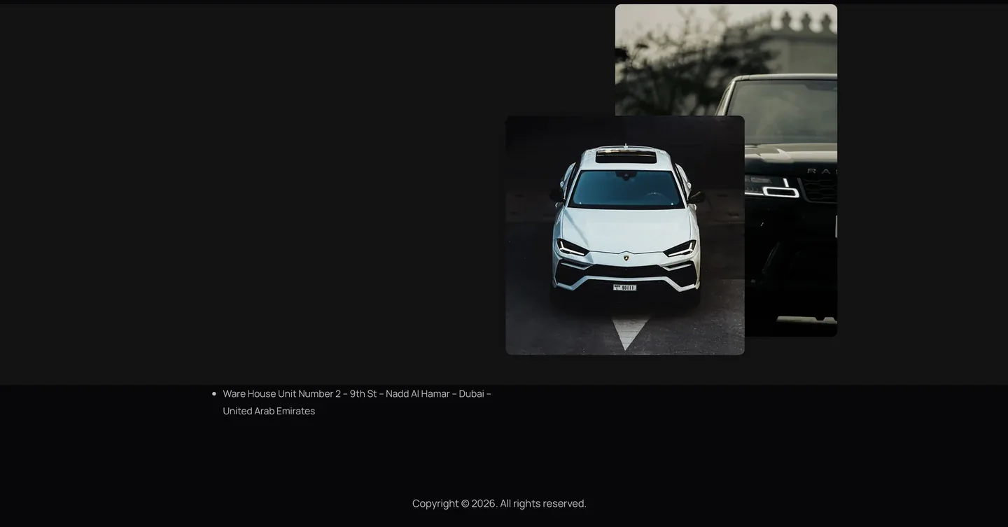 AJEEB RENT A CAR website interface 2